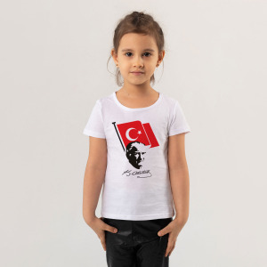 Atatürk Baskılı Çocuk Tişört