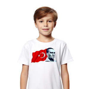 Atatürk Baskılı Çocuk Tişört