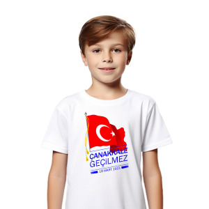 Çanakkale Atatürk Baskılı Çocuk Tişört