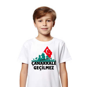 Çanakkale Atatürk Baskılı Çocuk Tişört