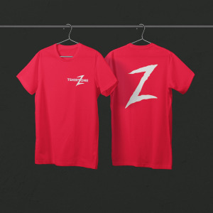 Logo Baskılı Bisiklet Yaka Tshirt